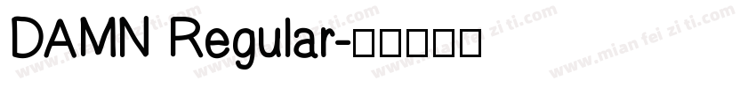 DAMN Regular字体转换